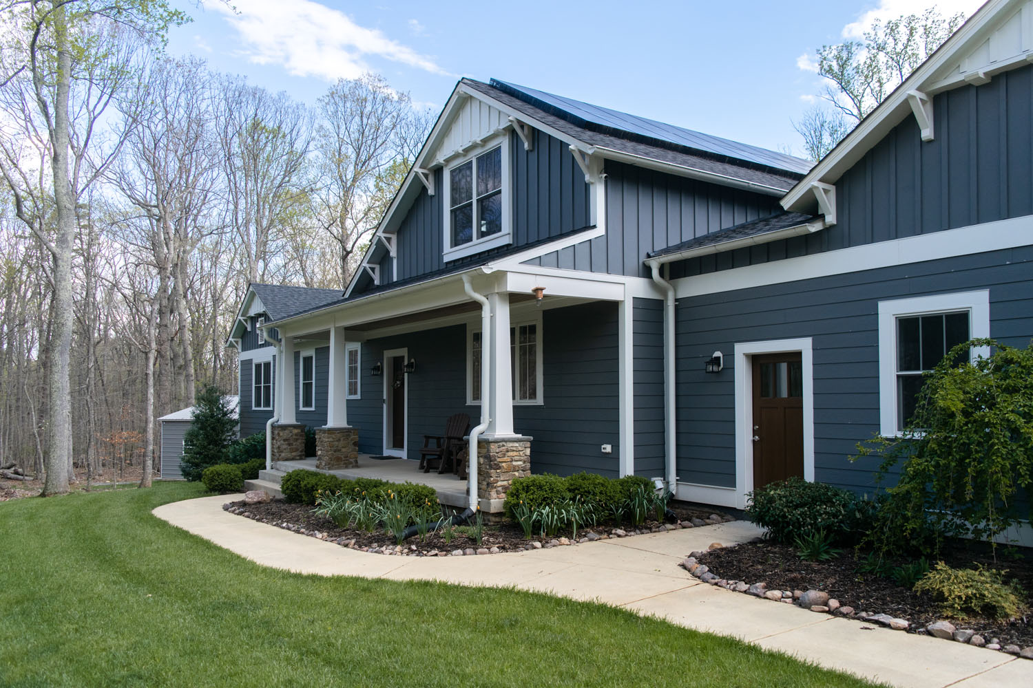 Net Zero custom home in Leesburg, Virginia by Alair Homes Hunt Country, designed with sustainable features and energy-efficient construction.