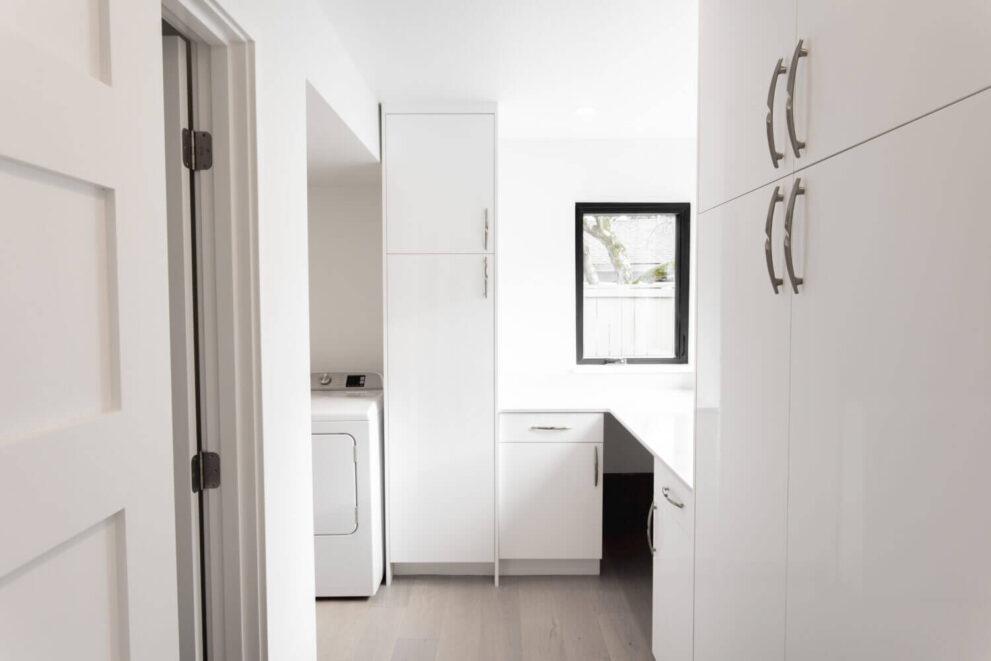 Storage in laundry room