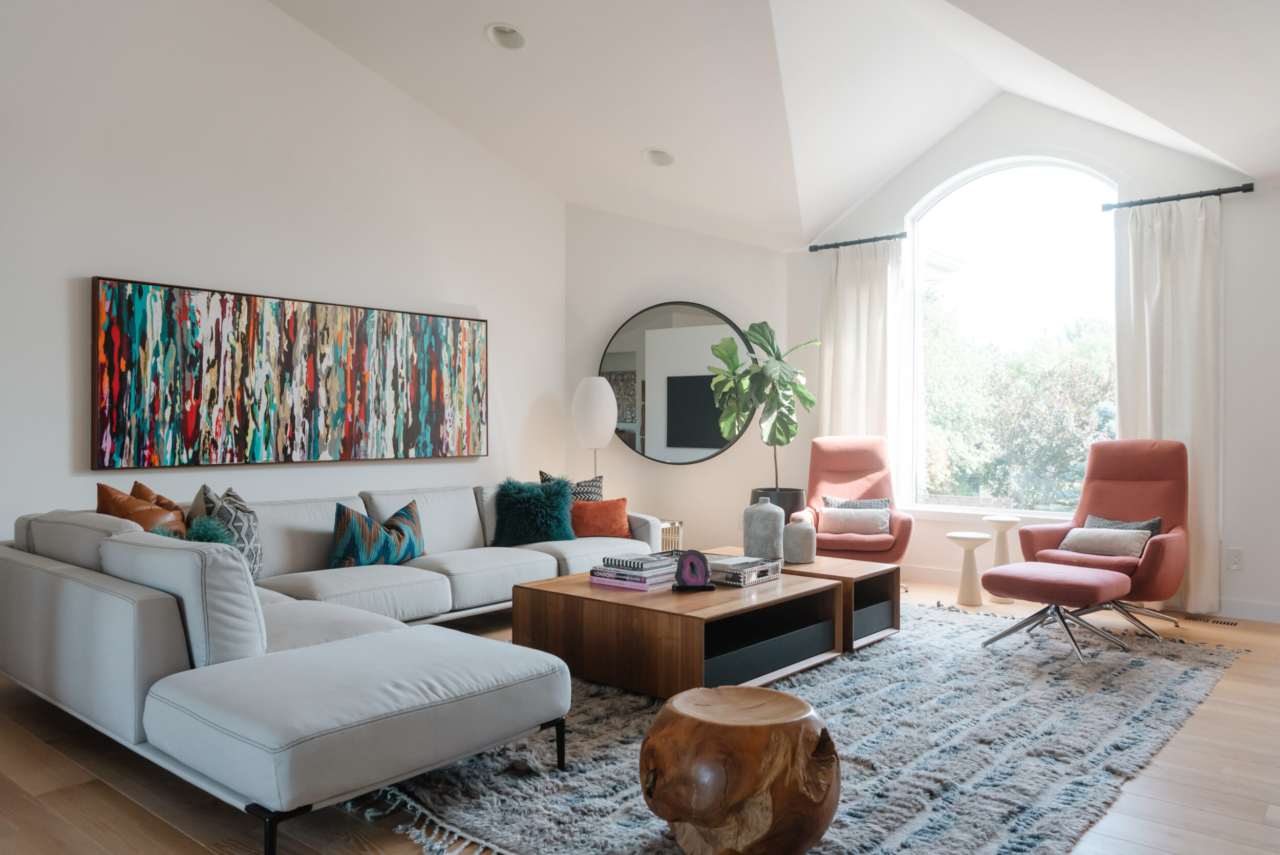 Sleek Walkout - Living Room