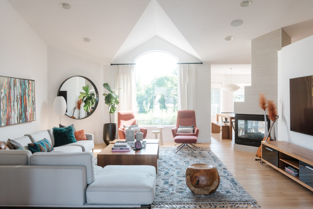 Sleek Walkout - Living Room