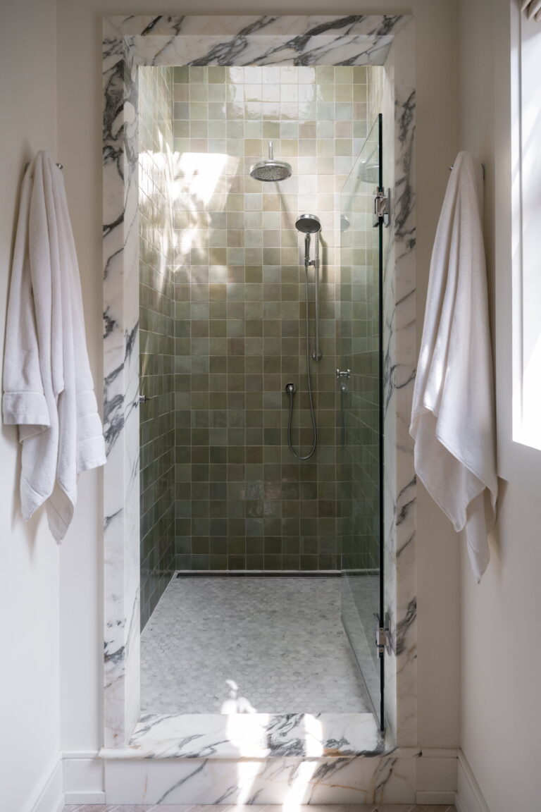 Spa retreat shower for the primary ensuite in an addition.