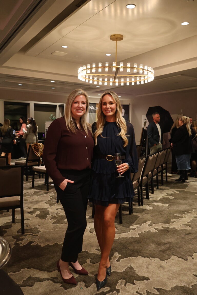 Sarah Walker, Principal Designer and Founder of Nuance Interior Design and a colleague attending Women of Influence Event at Overlake Golf & Country Club hosted by Alair Homes Kirkland