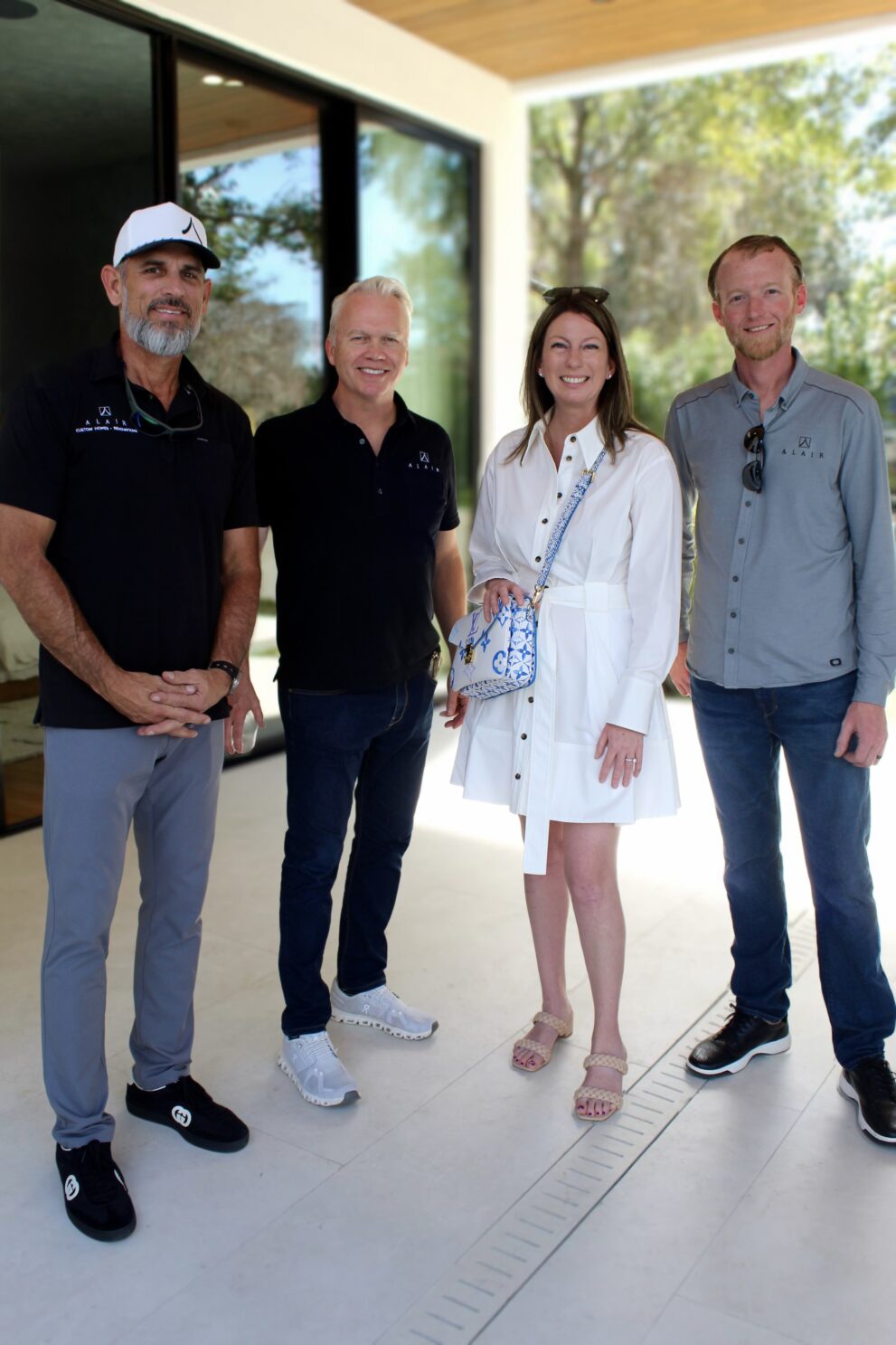 Alair CEO, Rob Cecil, SWFL RP Shane Duff, Premiere Sotheby's, Jamie Chang, and Alair Sanibel & Alair Old Naples Partner, Kevin Scott at the The New American Home party Orlando during International Builders Show2026