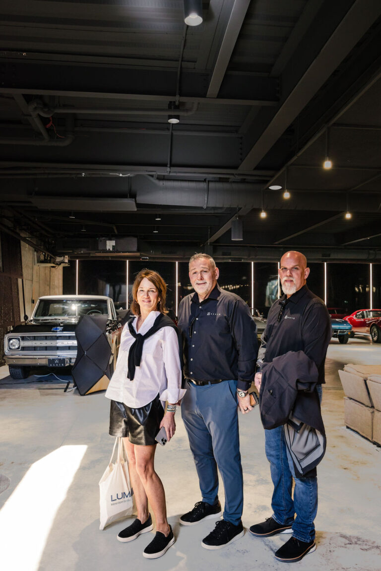 Alair Kirkland team is in the 16 car garage, visiting the new American home in Winter Park, Florida