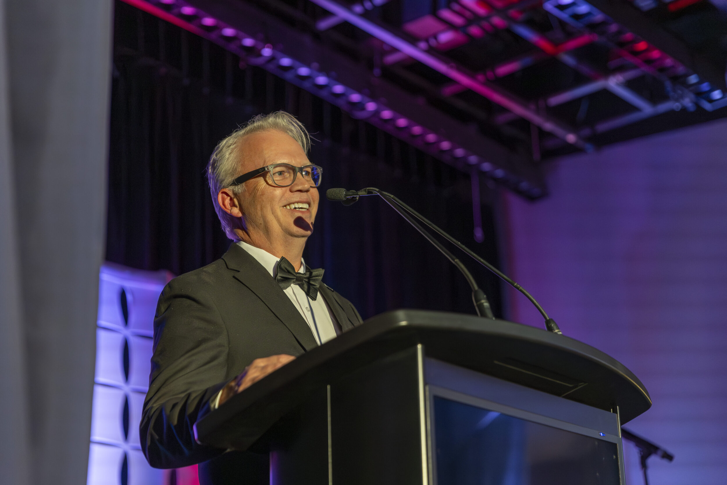 Alair Homes CEO, Rob Cecil addresses company and partners at Alair Conference 2026 in Montreal