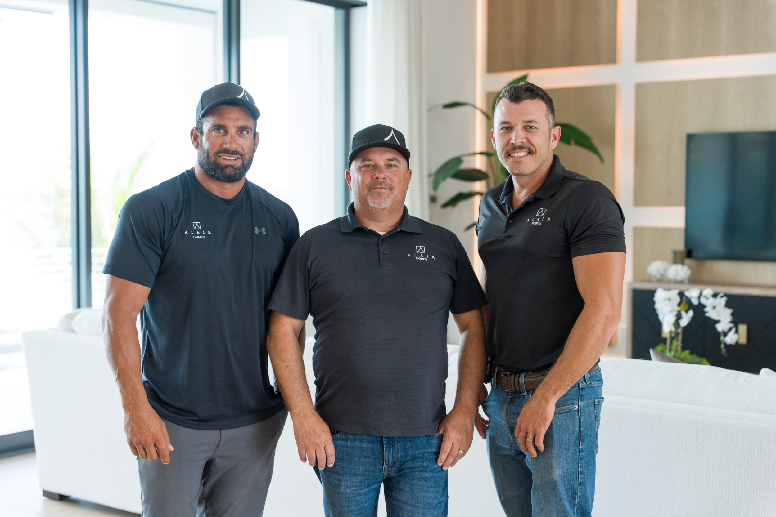 Alair Sanibel team on site at Bayview Ct. in Fort Myers Beach - Partner Mark Gilbert and project managers Nicolai Atkinson and Brad McIntyre
